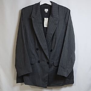 NEW!! A New Day Brand XXL Gray Pinstripe Blazer